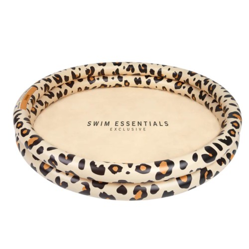 Swim Essentials Φουσκωτή Πισίνα Beige Leopard Ø100εκ. με 2 Αεροθαλάμους για Μωρά 1+ Έτους