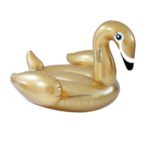 Swim Essentials Φουσκωτό Στρώμα Θαλάσσης Gold Swan 160x130x67εκ. 6+ Ετών