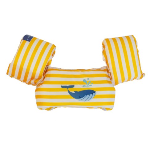 Swim Essentials Μπρατσάκια με Σωσίβιο Yellow-White Whale για Παιδιά 15-30 Κιλά