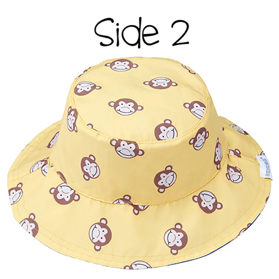 FlapJackKids Καπέλο Διπλής Όψης UPF 50+ -Lion/Monkey (FJKPH518), 6-24m