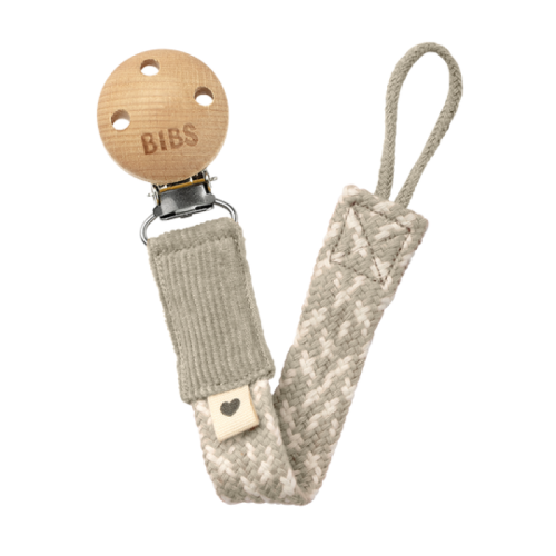 Bibs Κλιπ Πιπίλας Paci Braid Sand/Ivory 22εκ.