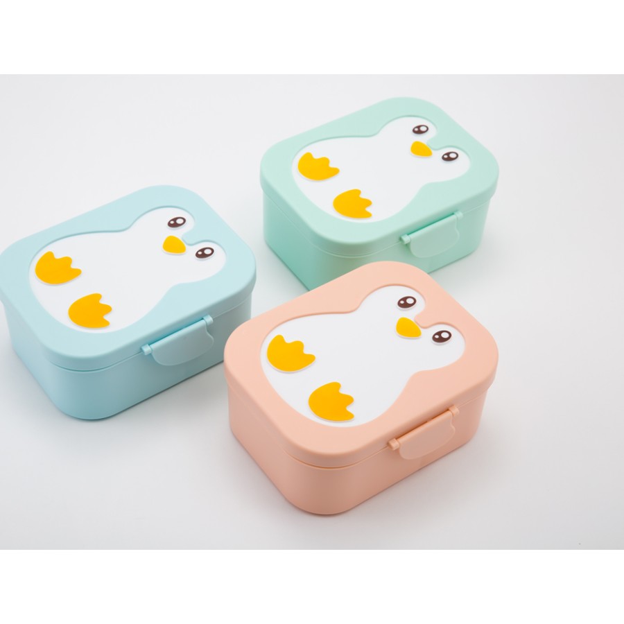 Yuko.B Παιδικό Δοχείο Φαγητού - Snack Box Penguin Blue