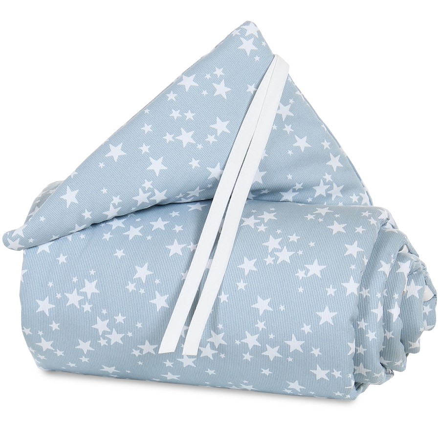 Babybay πάντα από οργανικό βαμβάκι για λίκνο Original 100829 azure blue stars white