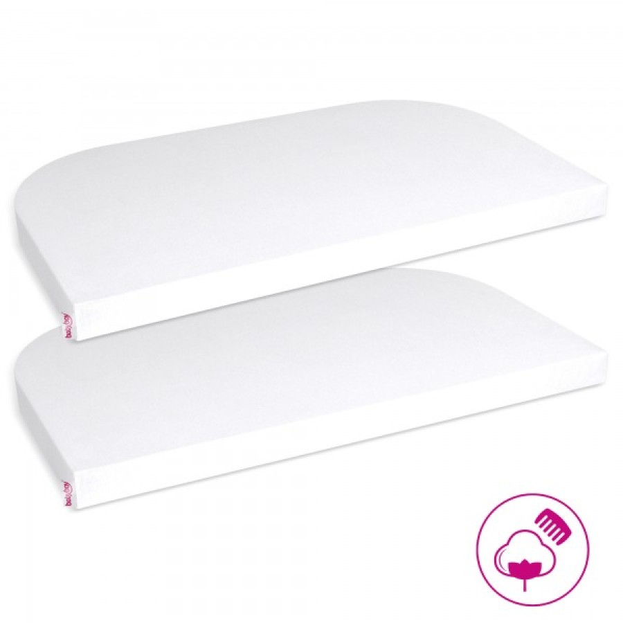 Babybay set 2 τμχ σεντόνια Jersey  από οργανικό βαμβάκι, για λίκνο original