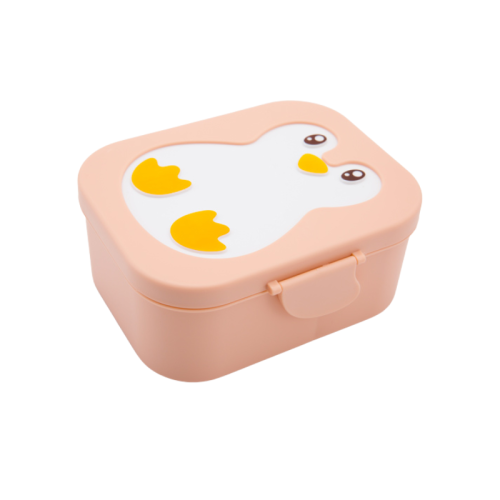 Yuko.B Παιδικό Δοχείο Φαγητού - Snack Box Penguin Coral