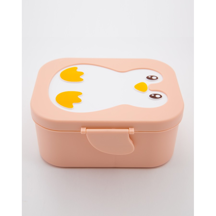 Yuko.B Παιδικό Δοχείο Φαγητού - Snack Box Penguin Coral