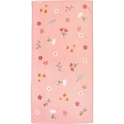 Little Dutch Παιδική Πετσέτα Θαλάσσης Flowers & Butterflies 60x120εκ. pink