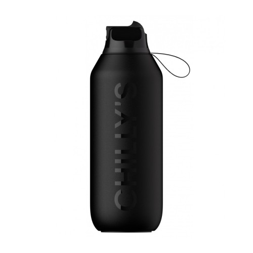 Chilly's Ανοξείδωτο Μπουκάλι Θερμός Series 2 Flip Abyss Black 500ml