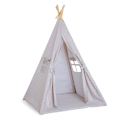 Funna Baby Παιδική Σκηνή Tepee Taupe , δώρο το στρωματάκι 100x100x150εκ.