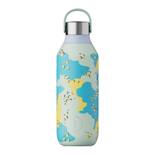 Chilly's Series 2 Ανοξείδωτο Μπουκάλι Θερμός Camo Light Green 500ml