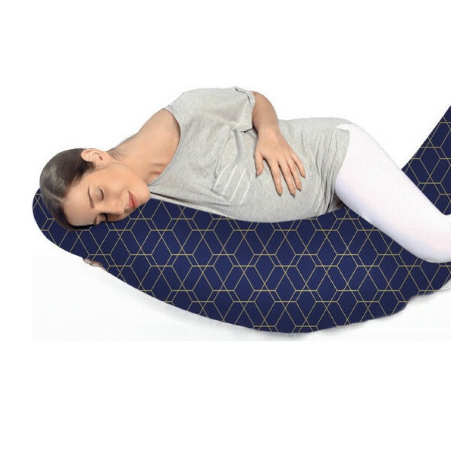 Grecostrom Μαξιλάρι Θηλασμού Standard Honey Comb Blue/ white