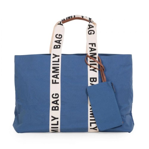 Childhome Τσάντα Αλλαγής Family Bag Signature Canvas Indigo