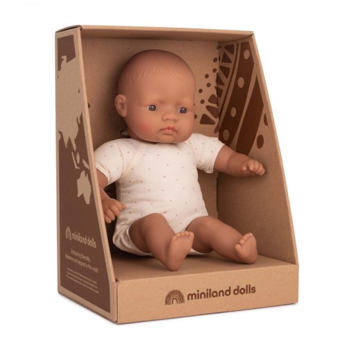 Miniland Παιδική Κούκλα Hispanic Soft Doll 32εκ.