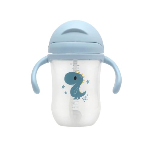 Kiokids Εκπαιδευτικό Ποτηράκι Little Dinosaur Γαλάζιο 300ml