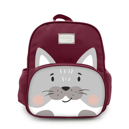 Nuvita Παιδικό Σακίδιο Πλάτης KiddieKit 8741 Wine Cat 30x25x12εκ.