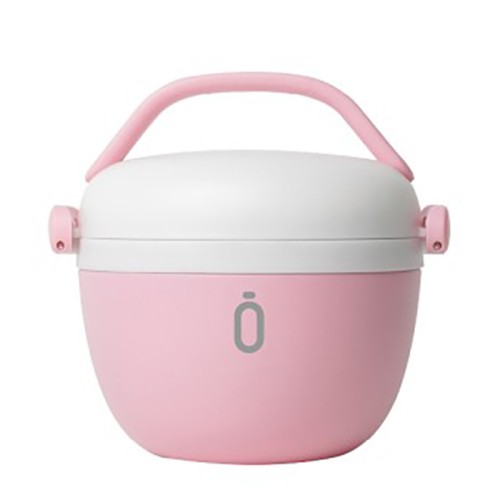 RunBott Θερμός Φαγητού Lunch Box με Κεραμική Επίστρωση 560ml White/Pink