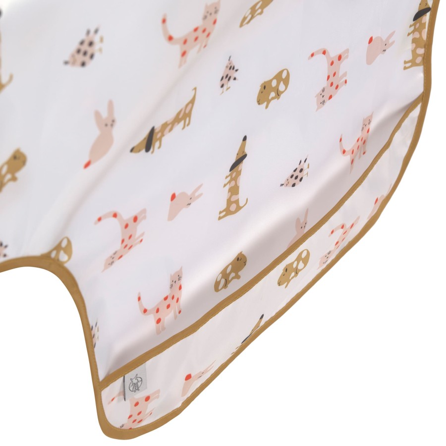 Lassig Σετ Σαλιάρες με Μανίκια Little Mateys Spicy Orange 2τμχ.