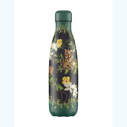 Chilly's Ανοξείδωτο Μπουκάλι Θερμός Tropical Flowering Leopard 500ml