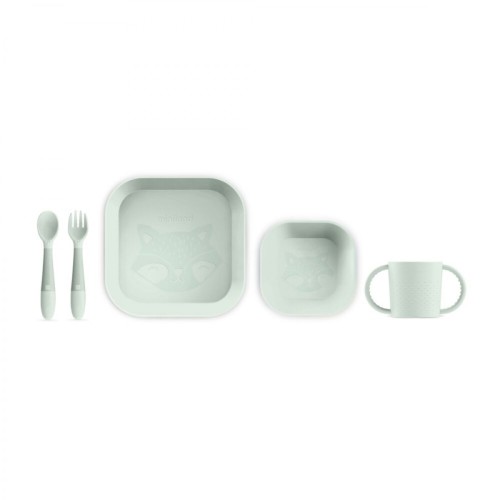 Miniland Βρεφικό Σετ Φαγητού Meal Set Square Mint