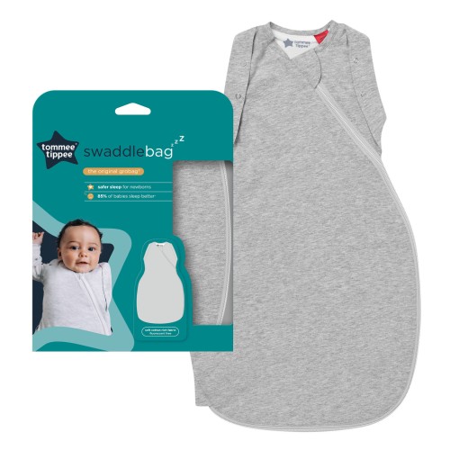 Grobag Swaddle Bag Υπνόσακος Χειμωνιάτικος 2.5 tog (θερμοκρασίες 16-20°C) 0-3 Μηνών Sky Grey Marl