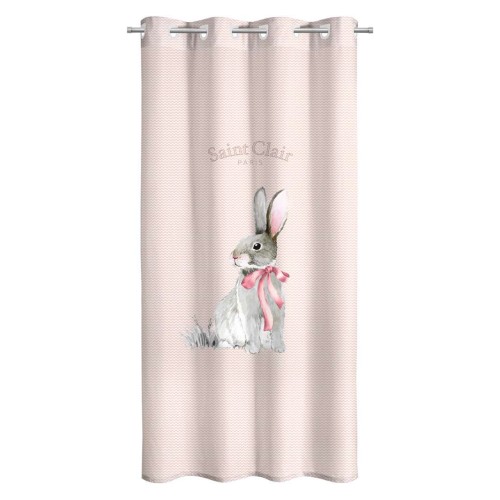 Saint Clair Παιδική Κουρτίνα 160x240εκ. Soft Touch Lapin Pink