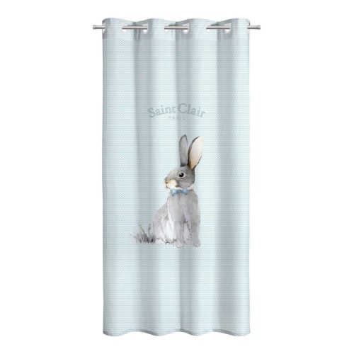 Saint Clair Παιδική Κουρτίνα 160x240εκ. Soft Touch Lapin Blue