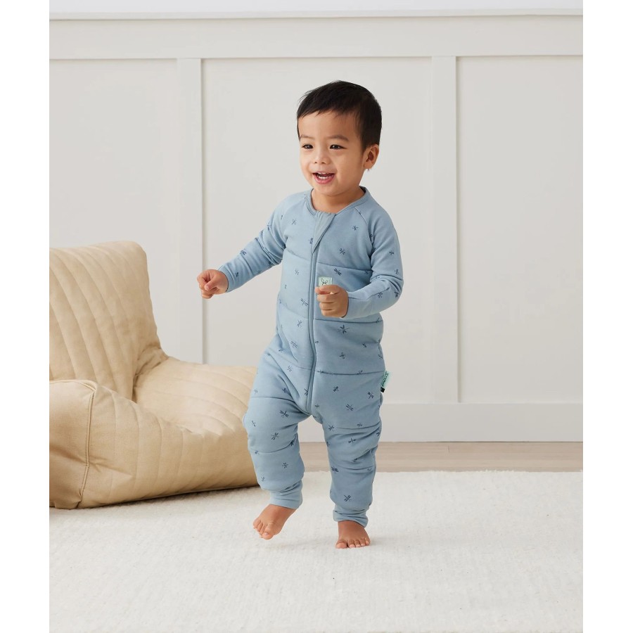 ergoPouch Yπνόσακος Οργανικός Sleep Onesie με Μακρύ Μανίκι Χειμωνιάτικος 2.5 Tog 4-5 Ετών Dragonflies
