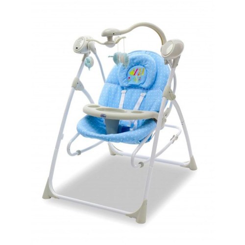 Asalvo Baby Swing Ηλεκτρικό Ρηλάξ 2 σε 1 Blue