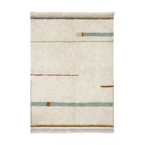 Lorena Canals Βαμβακερό Χαλί Δωματίου Lanes Vintage Blue 140x200εκ.