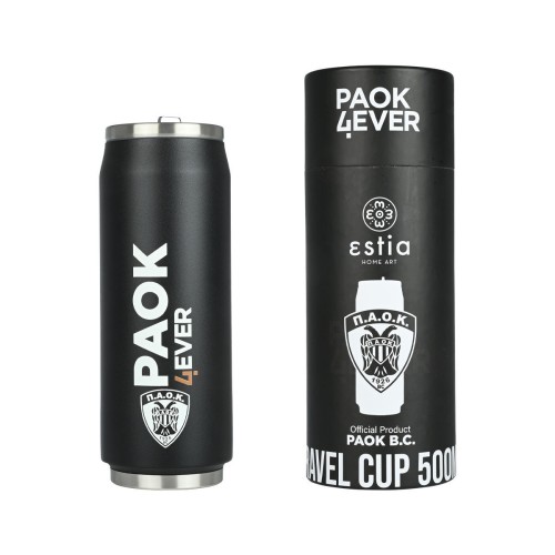 Estia Travel Cup Ποτήρι Θερμός με Καλαμάκι PAOK BC 500ml