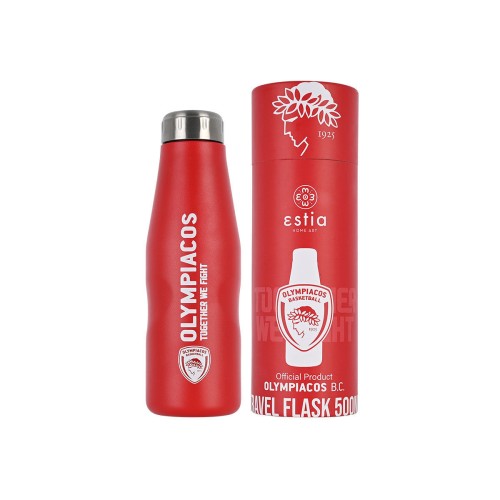 Estia Travel Flask Μπουκάλι Θερμός Olympiakos BC 500ml