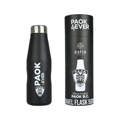 Estia Travel Flask Μπουκάλι Θερμός PAOK BC 500ml