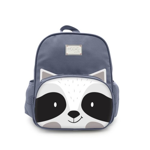 Nuvita Παιδικό Σακίδιο Πλάτης KiddieKit 8740 Dark Grey Racoon 25x20x9εκ.