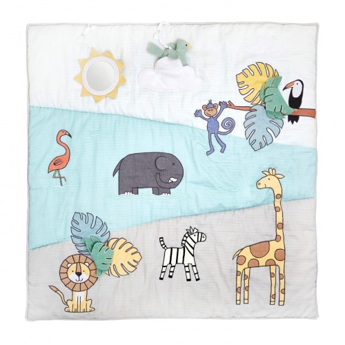 Aden + Anais Βρεφικό Χαλάκι Δραστηριοτήτων Playmat Baby Bonding 114x114εκ.