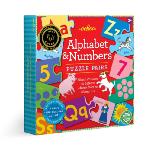 EeBoo Εκπαιδευτικό Puzzle στα Αγγλικά Alphabet & Numbers