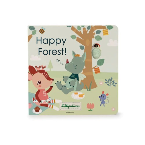 Lilliputiens Βιβλιαράκι Αφής & Ήχων Happy Forest