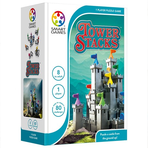 Smartgames Επιτραπέζιο Παιχνίδι με 80 Προκλήσεις Tower Stacks