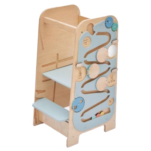 Elis Design Play 5 in 1 Montessori Πολυλειτουργικός Πύργος Εκμάθησης 75εκ.