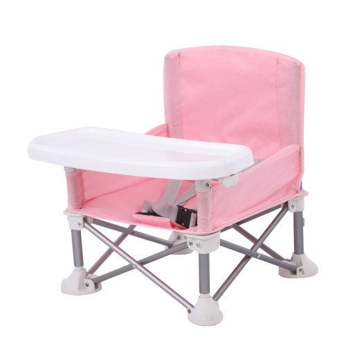 Babywise Μεταφερόμενο Καρεκλάκι Booster Φαγητού Pop Seat Booster Pink