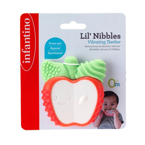 Infantino Μασητικό Lil Nibbles Vibrating Teether Apple