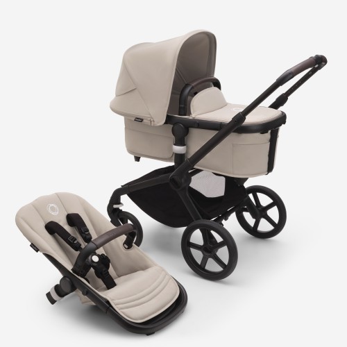 Bugaboo Παιδικό Καρότσι Fox 5 Complete Black/Desert Taupe