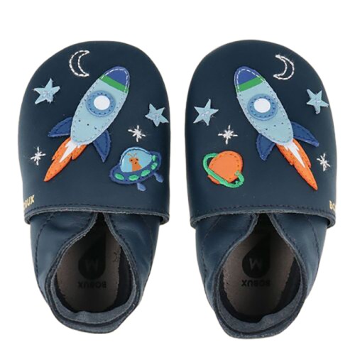 Bobux Βρεφικά Παπούτσια Soft Sole Cosmic Rocket Navy