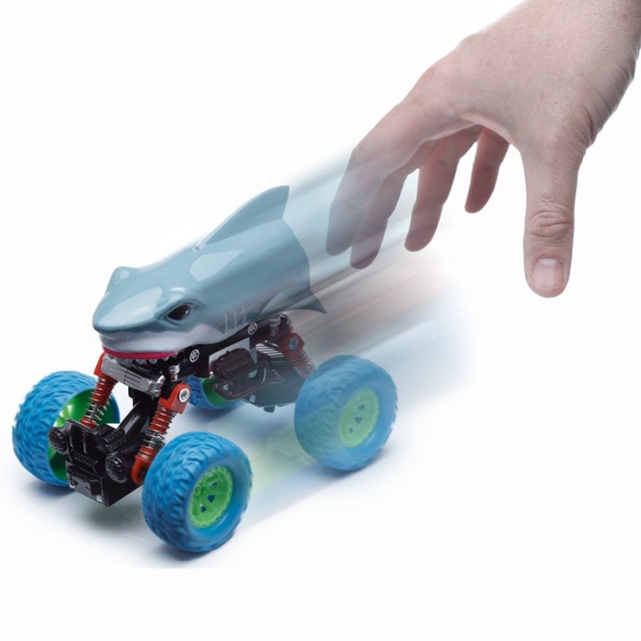 Puckator Αυτοκινητάκι Pull-Back Monster Truck Λευκός Καρχαρίας