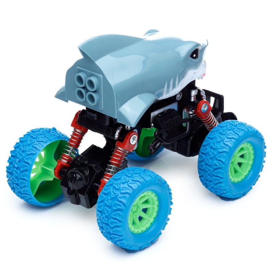 Puckator Αυτοκινητάκι Pull-Back Monster Truck Λευκός Καρχαρίας
