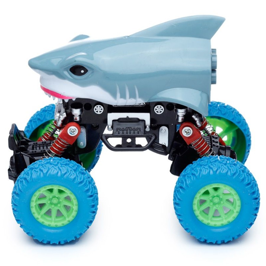 Puckator Αυτοκινητάκι Pull-Back Monster Truck Λευκός Καρχαρίας
