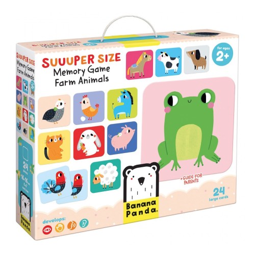 Banana Panda Επιτραπέζιο Μνήμης Suuuper Size Memory Game Farm Animals