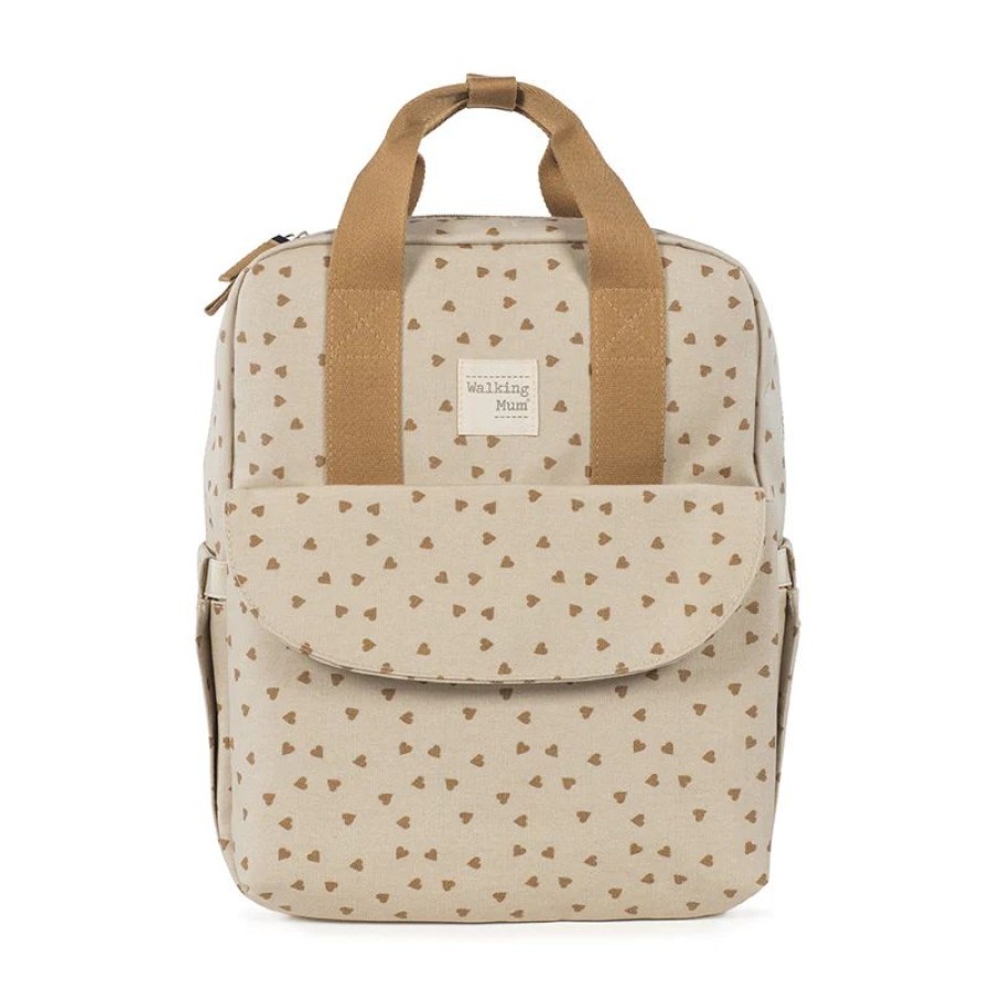 Walking Mum Τσάντα Αλλαξιέρα Backpack Poppy Cinnamon Hearts