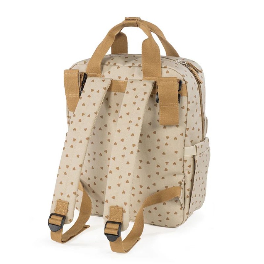 Walking Mum Τσάντα Αλλαξιέρα Backpack Poppy Cinnamon Hearts