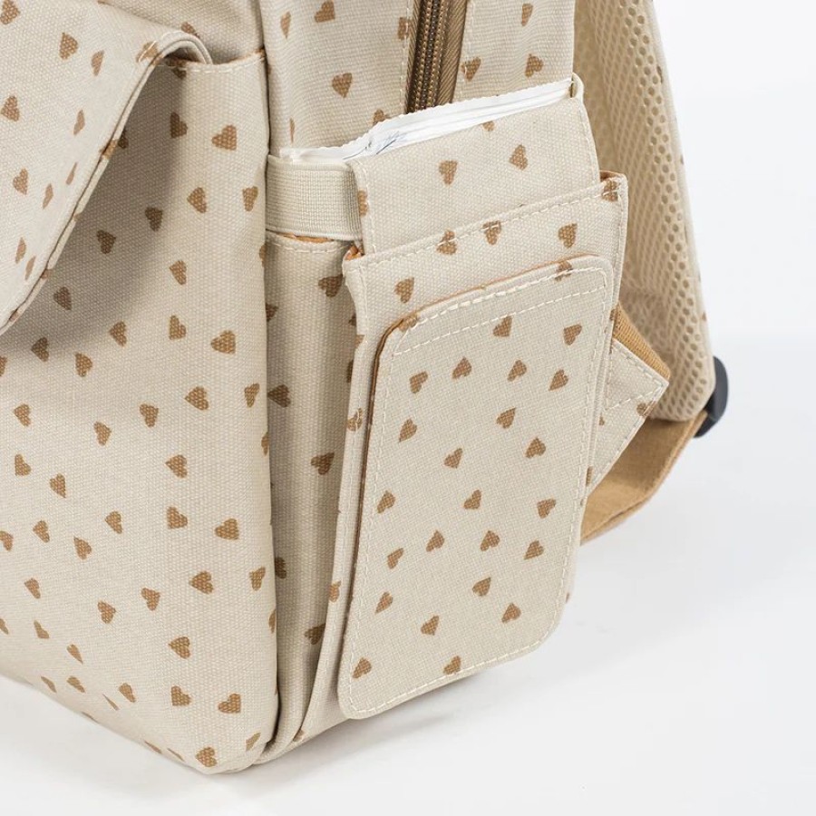 Walking Mum Τσάντα Αλλαξιέρα Backpack Poppy Cinnamon Hearts