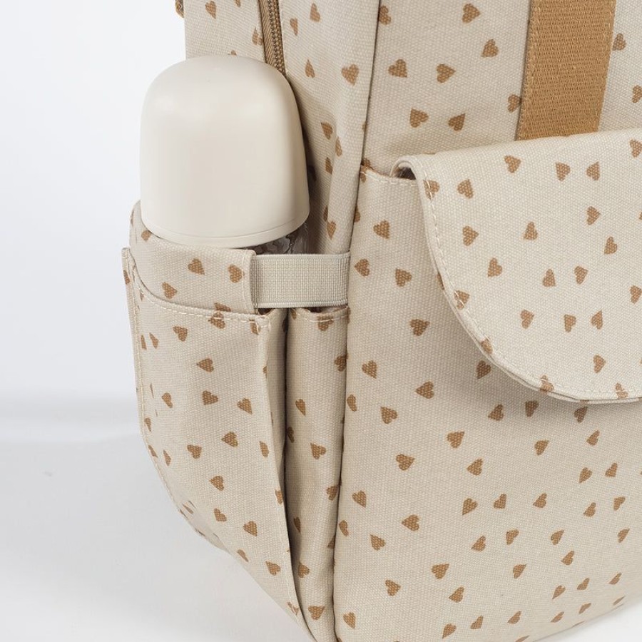 Walking Mum Τσάντα Αλλαξιέρα Backpack Poppy Cinnamon Hearts